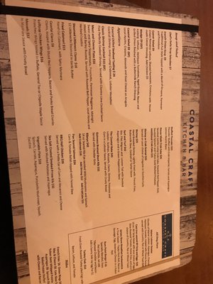 Menu photo 3 Coastal Craft Kitchen & Bar Atlantic City, NJ Menu photo 3 Coastal Craft Kitchen & Bar Atlantic City, NJ