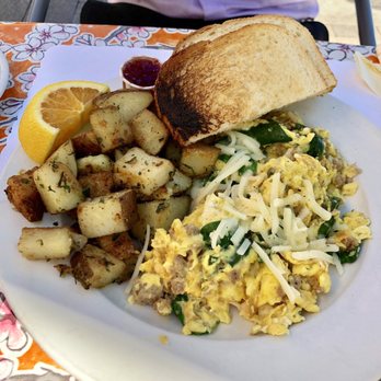 Alana's Cafe - Florentine scramble ($13.25) - Breakfast & Brunch Near Me - Burlingame, California Alana's Cafe - Florentine scramble ($13.25) - Breakfast & Brunch Near Me - Burlingame, California
