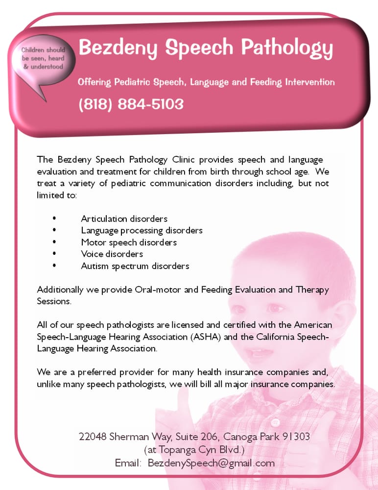 BEZDENY SPEECH PATHOLOGY CLINIC Updated August 2024 14 Reviews