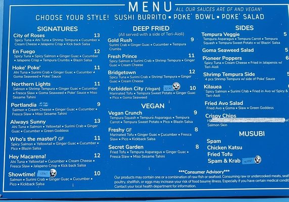 Menu photo 4 Rollin' Fresh Portland, OR