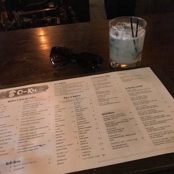 O-Ku - White dragon- Mint, lychee, sparkling green tea added vodka. Soo good. - Japanese Near Me - Atlanta, Georgia