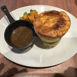The Scottish Steak Pie served nice hot and tasty.