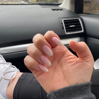 Orchid Spa - Pink and white acrylic - Nail Salons Near Me - Kennewick, Washington