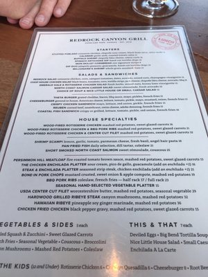 Menu photo 7 Redrock Canyon Grill Overland Park, KS