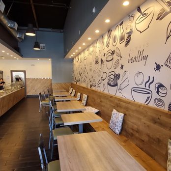 Poke One - Nice sitting area. - Seafood Near Me - San Bruno, California Poke One - Nice sitting area. - Seafood Near Me - San Bruno, California