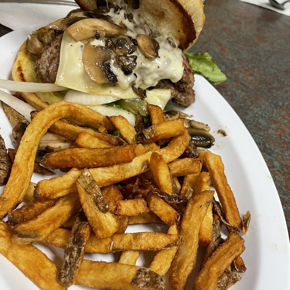 Affton Diner - mushroom and swiss burger - Breakfast & Brunch Near Me - Saint Louis, Missouri