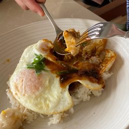 Loco Moco we asked gravy on the side. Flavorful and good