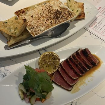 Ruth's Chris Steak House - GOAT CHEESE & ARTICHOKE DIP and SEARED AHI TUNA* - Steakhouses Near Me - Long Beach, California Ruth's Chris Steak House - GOAT CHEESE & ARTICHOKE DIP and SEARED AHI TUNA* - Steakhouses Near Me - Long Beach, California
