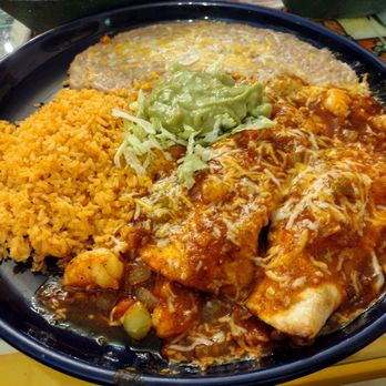 Las Chavelas - Enchiladas Del Mar is a beautiful plate! - Mexican Near Me - Coeur D Alene, Idaho Las Chavelas - Enchiladas Del Mar is a beautiful plate! - Mexican Near Me - Coeur D Alene, Idaho