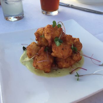 Fleetwood's on Front St - Corn and crab poppers - New American Near Me - Lahaina, Hawaii