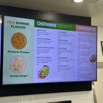 Chop Stop - Menu - Salad Near Me - Las Vegas, Nevada
