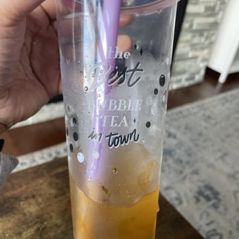 Cafe Brown - Peach green tea - Bubble Tea Near Me - Lakewood, Washington