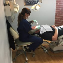 Joseph D Giangrasso, DDS - Giangrasso Dental Associates - One of our Tuesday hygienists hard at work.