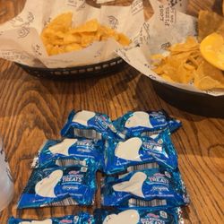 Lost Pizza - The chips and rice krispy treats