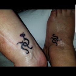 Bodyworks Tattoos - Matching bestie tatt of our horoscope sign; Tauras & Leo... thanks Dani!!!