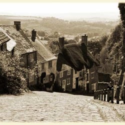 Gold Hill - The hill from the Hovis Advert.  I added a sepia presentation to give it an old look.