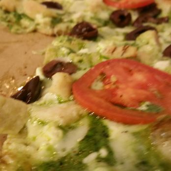 Fired Pie - Pesto chicken with tomato, feta, and olives. $8.29 - Salad Near Me - Mesa, Arizona