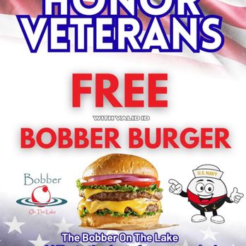 Bobber on The Lake - Veteran's Day Free Bobber Burger & fries - Barbeque Near Me - Lake Elsinore, California