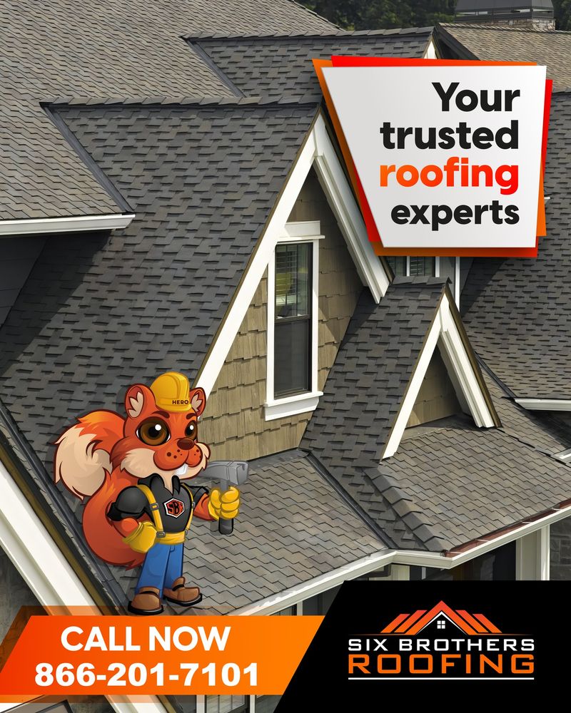 Slide of Six Brothers Roofing