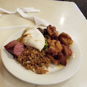 Flaming Grill & Supreme Buffet - Rice. Sausage. Taco. Brown rice and general tsos and bourbon chicken - Buffets Near Me - Baldwin, New York