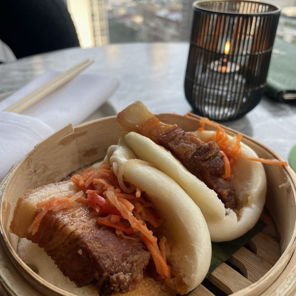 Pandan - CRISPY PORK BELLY STEAMED BUNS - Cocktail Bars Near Me - Chicago, Illinois