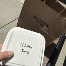 Clearly marked GF food