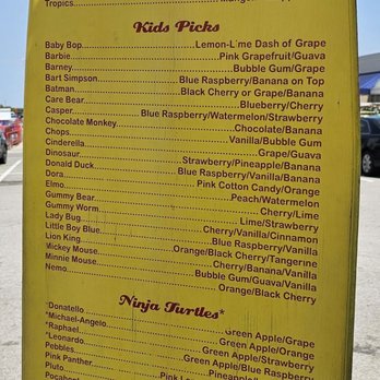 Iguana Island Treats - Menu - Shaved Ice Near Me - Tulsa, Oklahoma Iguana Island Treats - Menu - Shaved Ice Near Me - Tulsa, Oklahoma