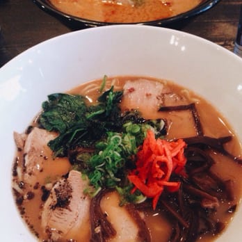 Ani Ramen House - Ani ramen and Spicy miso in the back. Both winners in my book. If you're a spicy-food lover definitely go for the spicy miso. - Ramen Near Me - Montclair, New Jersey Ani Ramen House - Ani ramen and Spicy miso in the back. Both winners in my book. If you're a spicy-food lover definitely go for the spicy miso. - Ramen Near Me - Montclair, New Jersey