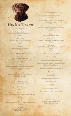 Menu photo 2 Hucks Tavern Coshocton, OH Menu photo 2 Hucks Tavern Coshocton, OH