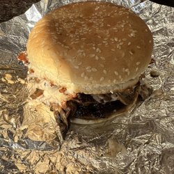 Dairy King - Buddies Pizza - Dbl Mushroom Burger (Mozza Cheese added)
