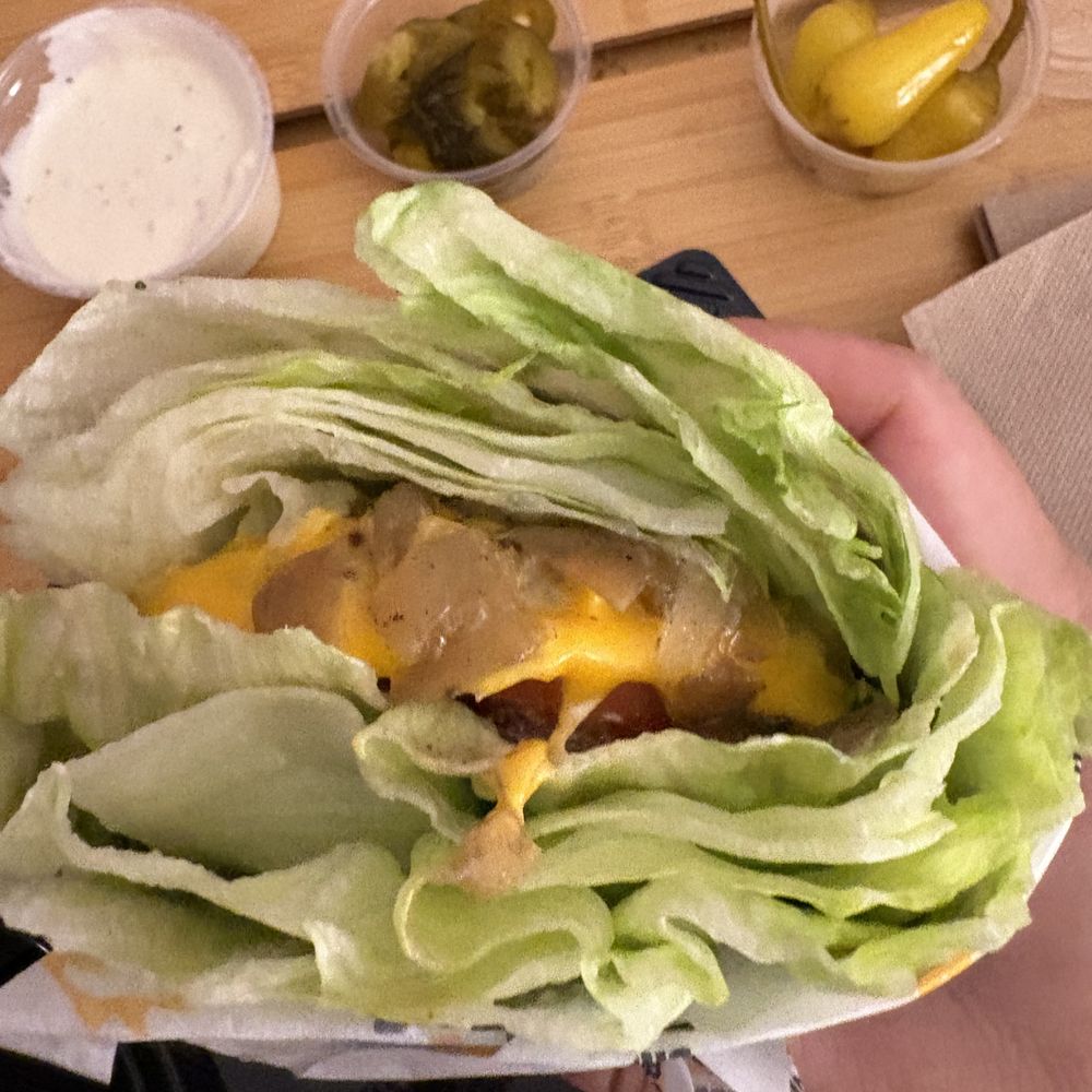lettuce wrapped charburger lettuce wrapped charburger