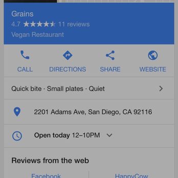 Grains - Vegan Near Me - San Diego, California Grains - Vegan Near Me - San Diego, California