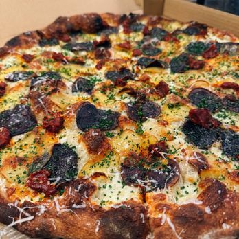 A.K. Pizza - Potato Pizza with Nduja - Pizza Near Me - Seattle, Washington A.K. Pizza - Potato Pizza with Nduja - Pizza Near Me - Seattle, Washington
