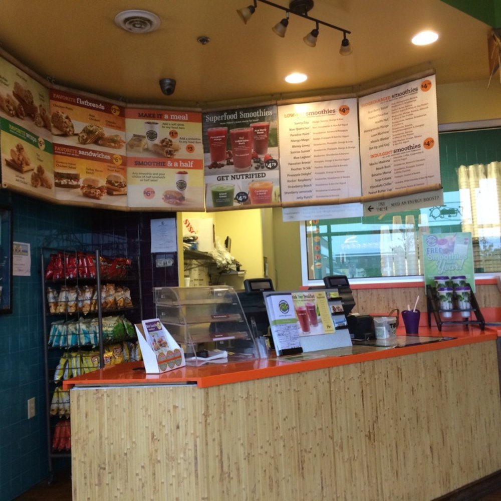 Tropical Smoothie Cafe - The view from their seated area. - Juice Bars & Smoothies Near Me - Fredericksburg, Virginia