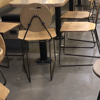 Which Wich - a row of empty tables and chairs - Fast Food Near Me - Albuquerque, New Mexico