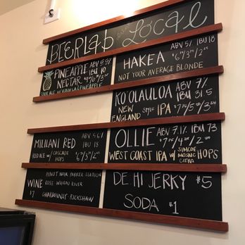 Beer Lab HI - Menu may change at least 1x/wk depends how the "beer" flows. - Breweries Near Me - Aiea, Hawaii