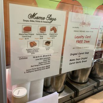 Mama Says - Menu (Feb 2019) - Salad Near Me - Torrance, California