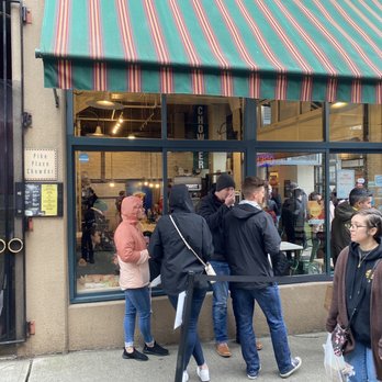 Pike Place Chowder - The line is on both sides of the street - Seafood Near Me - Seattle, Washington Pike Place Chowder - The line is on both sides of the street - Seafood Near Me - Seattle, Washington
