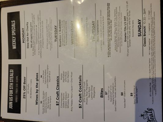 Menu photo 5 Sedona Taphouse Glen Allen, VA