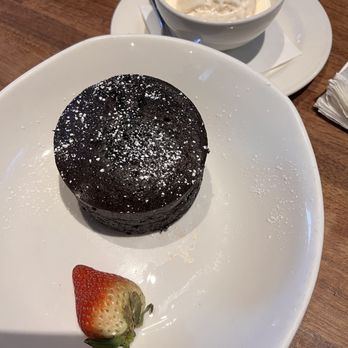 Yard House - Chocolate Lava Cake with Vanilla Ice Cream on the side - New American Near Me - Bakersfield, California