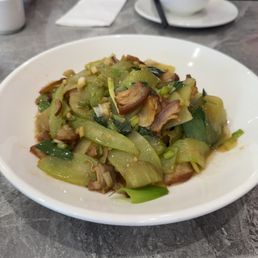 Veggies with cured pork Veggies with cured pork