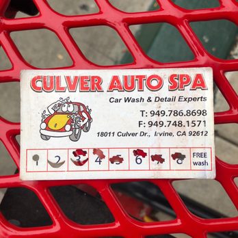 Culver Auto Spa - Cashier said they've never used other hole punchers than the car, so how do you explain that I have 3 and they continued to punch spots 4-8? - Auto Detailing Near Me - Irvine, California