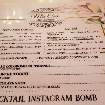 Mrs Coco - Cafes Near Me - Henderson, Nevada