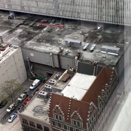 View of Harry Carey's from the fitness room View of Harry Carey's from the fitness room
