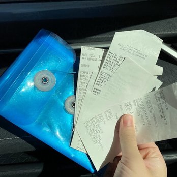 Hui Car Share - Gas receipts put into pouch (no instructions on whether we had to do this if the gas card was missing) - Car Share Services Near Me - Honolulu, Hawaii