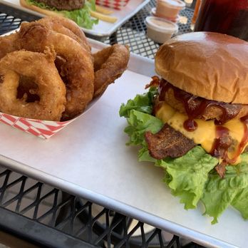 Burger NV - My BBQ bacon n onion rings - Burgers Near Me - Sparks, Nevada Burger NV - My BBQ bacon n onion rings - Burgers Near Me - Sparks, Nevada