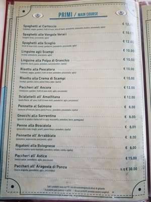 Menu photo 8 L'ancora Formia Formia, LT
