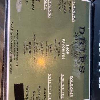 Drips Coffee Shop - 6/2025 - Coffee & Tea Near Me - Hendersonville, Tennessee