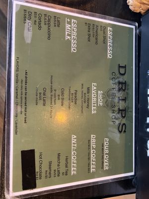 Menu photo 1 Drips Coffee Shop Hendersonville, TN