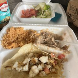 Las Rocas Mexican Cocina - Terrible 2 Fish Tacos Lunch